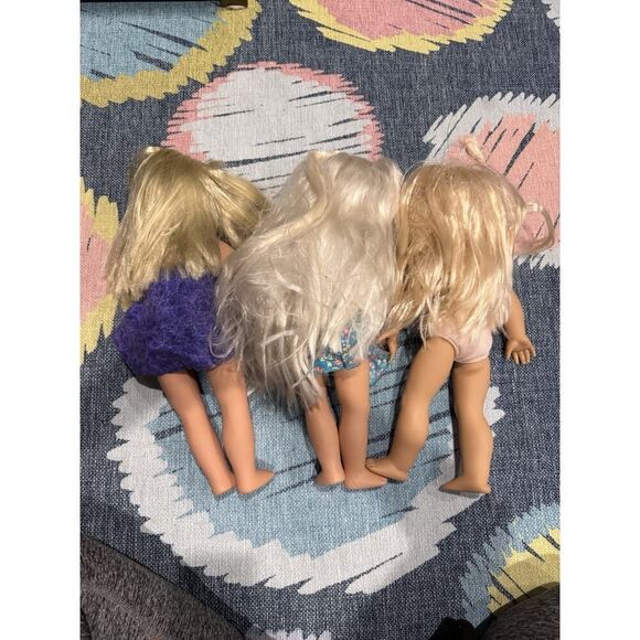 Lot 3 x Our Generation Battat Vinyl & Soft Body Dolls Blonde Blue Eyes 18" - Picture 8 of 8
